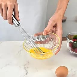 Вінчик кульковий з нержавіючої сталі 26 см, Kitchen Master Сріблястий 87353 - мініатюра 5