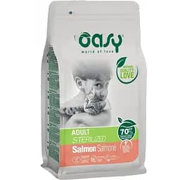 Сухой корм для кошек Oasy Lifestage Sterilized лосось 300 г