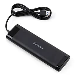 Концентратор Vinga USB3.0 to 7*USB3.0 1m cable with Switch and Power Adapter (VHA3A7B) - мініатюра 6