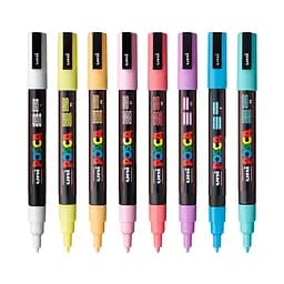Набір маркерів Uni Posca Soft Color 0.9-1.3 мм 8 шт. (PC-3M SOFT COLOR 8C) - мініатюра 3