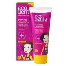 Дитяча зубна паста Ecodenta Kids Kakės Makės зі смаком малини, 75 мл (4770001334591)