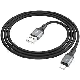 Кабель Hoco X86 iP Spear silicone charging data cable Чорний