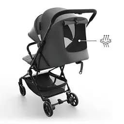 Прогулянкова коляска Kinderkraft Nebo Platinum Grey Beige (KSNEBO00GRY0000) - мініатюра 3