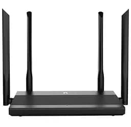 Роутер Netis N3, чорний, AC1200 (2.4GHz до 300 Mbps, 5GHz до 867 Mbps), 4xGLan, 4 зовнішні незнімні антени