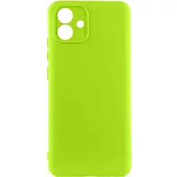 Чохол TPU GETMAN Liquid Silk Full Camera для Samsung Galaxy A05 Салатовий / Neon Green