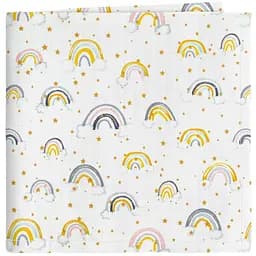 Пелюшкі муслінові Cosas Rainbow CS1 75х100 см (MuslinDiapers_RainbowStarYellow_75x100)