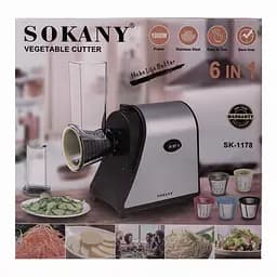 Овочерізка-мультирізка електрична Sokany SK-1178 з 5 насадками для шаткування, сталь Sokany SK-1178 - мініатюра 30