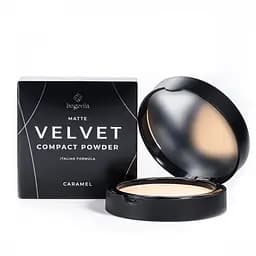 Пудра для лица Bogenia Velveet компактная матирующая №106 Caramel Карамельный бежевый