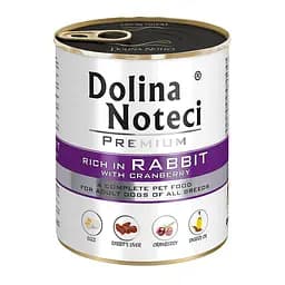 Консерви для собак Dolina Noteci Premium 800г з кроликом і журавлиною