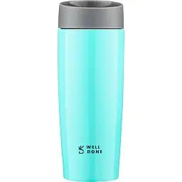 Термокружка Well Done бірюзова 380 мл (WD-7053T)