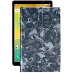 Чохол StatusCASE з екошкіри для планшету Prestigio MultiPad Grace 4891 10.1 4G Хаки-синій