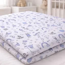 Комплект постільної білизни MirSon Ranforce Elite Tiny Unicorn blue 2x143x210 см (2200012579183) - мініатюра 5