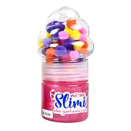 Игрушка-антистресс Слайм Mi-mi Slimi 71827ST(Pink) с помпонами