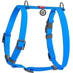 Шлея для собак Waudog Waterproof водостійка анатомічна Н-подібна з QR-паспортом, пластикова пряжка-фастекс, S