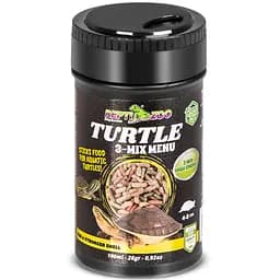 Корм із часником для водних черепах Repti-Zoo Turtle 3-Mix Menu 100мл