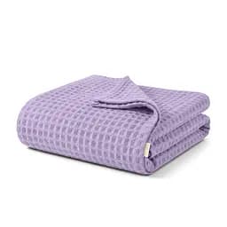 Плед-покривало Cosas Greek Waffle Lavander вафельне 200х220 см (Blanket_25Lavander_GreekWaffle_200x220)