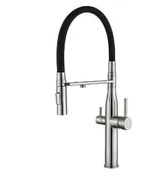 Змішувач для кухні Mixxus на дві води VTM-021 Refl.Black SUS304 (MI6087)