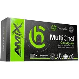 Вітаміни та мінерали AMIX ChelaZone MultiChel Ca+Mg+Zn, 90 капсул