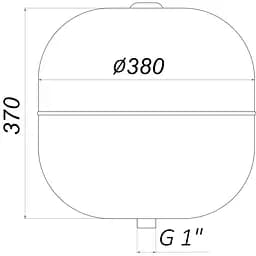 Гідроакумулятор з фіксованою мембраною 35л Zilmet Hydro-Pro 10bar (11A0003500) - мініатюра 4