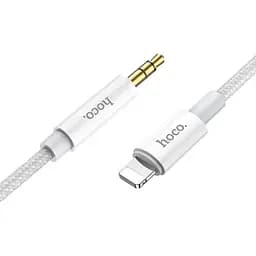 Кабель Hoco AUX UPA19 digital audio conversion cable Lightning Білий