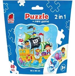 Пазли Vladi Toys 2 в 1 Пираты, з міні-грою, 49 елементів (RK1140-04)