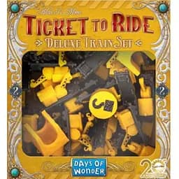 Аксессуар Days of Wonder Промо набор для игры Билет на поезд 2 желтый Ticket to Ride 20th Anniversary Deluxe Train Set (DOWTTRTS2)