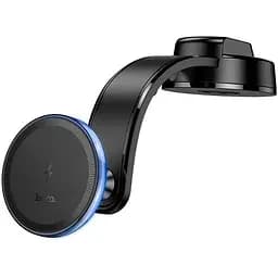 Держатель с беспроводным зарядным устройством Hoco HW25 Neon magnetic wireless fast charging car holder