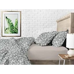 Наволочка Cosas White flowers 70х70 см пісочна (FlowersWhiteQuartz_70) - мініатюра 3