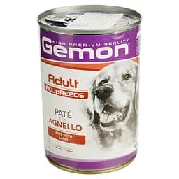Влажный корм Gemon Dog Wet Adult паштет с ягненком, 400 г (70387811)