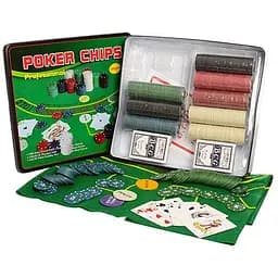 Настільна гра Bambi Покер 500 фішок ігрове полотно карти (D25355)