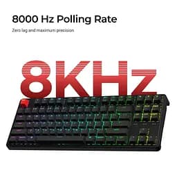 Клавіатура Keychron C3 Pro V2 87Key K pro Brown USB-A QMK Hot-swap 8K EN/UKR RGB Black (C3PX-H3-UA) - мініатюра 13