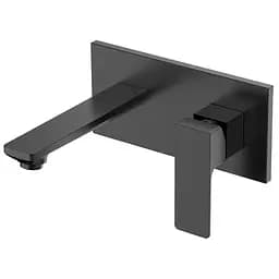 Смеситель для умывальника настенный Volle Leon de la noche 1511.010304 Черный матовый