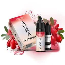 Набір компонентів для самозамісу сольової заправки Aura 15 мл Barberry Mood Барбарис, 0-50 мг (17193)