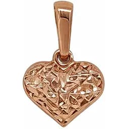 Золотая подвеска "Сердце".  310155_А