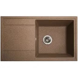Гранітна кухонна мийка Romzha Jorum 86 Teracota (701) з крилом