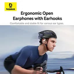 Навушники Baseus Eli 10i Fit Open-Ear TWS спортивні амбушюри для бігу, тренажерного залу та їзди на велосипеді – білі - мініатюра 7
