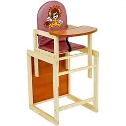 Стульчик и столик для кормления из кожзама Мася №2034