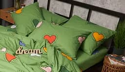 Набір наволочок Moon&Star Бязь Gold Люкс Rainbow Hearts 70х70 см 2 шт - мініатюра 2
