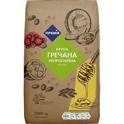 Крупа гречана Премія ядриця, непропарена, 1 кг (847002)