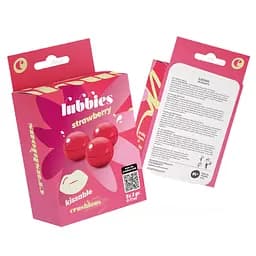 Масажні олійні кульки Crushious Lubbies Kissable полуниця 3 шт.