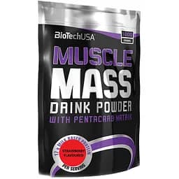 Гейнер BiotechUSA Muscle Mass Strawberry 1000 г