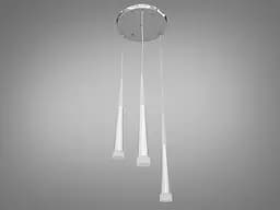 Люстра стельова LED Diasha 3002/3SV, 14W, 3 лампи, регульована висота, сучасний стиль для сходової клітини - мініатюра 2