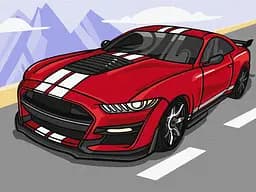 Набір для розпису по номерах для дітей 5+ Круте авто, Ideyka, 30x40 см, КНО1202