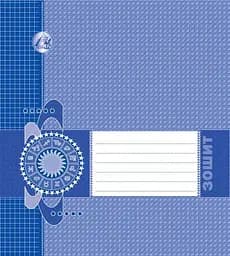 Зошити учнівські 12 аркушів клітинка "ДАТА", 25 шт. в упаковці