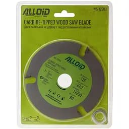 Диск пиляльний по дереву Alloid Building Tools с твердосплавними напайками 125х22.2 мм (WS-12503) - мініатюра 3