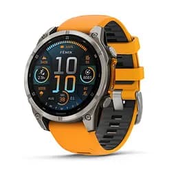 Смарт-годинник Garmin Fenix 8 47 мм AMOLED Сапфір Графіт/Титан з силіконовим ремінцем QuickFit 22 мм