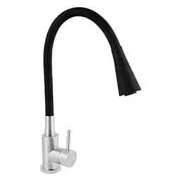 Смеситель для кухни Lidz Aria 015F31 с гибким изливом (k35) LDARI015F31BNK31872 BNK Нержавеющая сталь