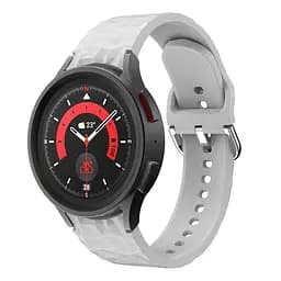Ремінець для Samsung Galaxy Watch 6 40mm 6 44mm - сірий ширина кріплення 20мм силікон Watchbands Diamond (W28-4WB74794488) - мініатюра 2
