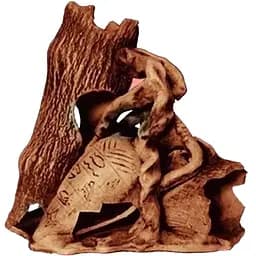 Декорація для акваріума Природа Дві колоди з амфорою, кераміка, 23х23 см