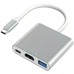 Адаптер переходник разветвитель Юсб хаб Type-C 3.1 на HDMI 4K 4в1 USB-концентратор для ноутбука macbook